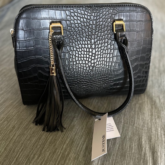 Classic Black Crocodile Handbag - Picture 1 of 6